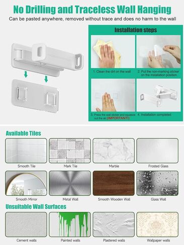 Mistriddle Tablet Wall Mount Holder, Dual Installation, 360° Rotation in Kuwait