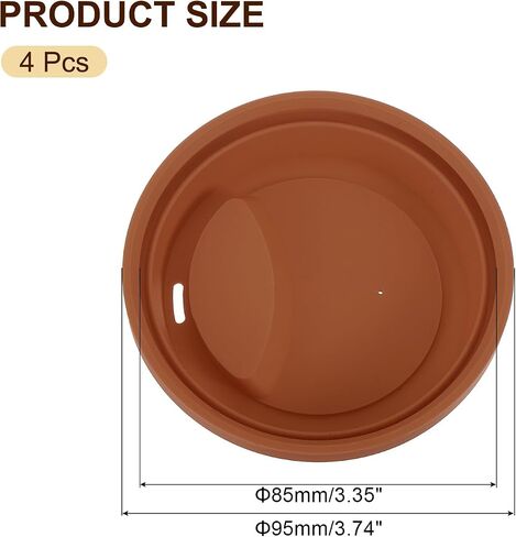 uxcell Silicone Cup Lids, Drinking Lid Reusable Sealed Mug Lid for Ceramic Glass Coffee Mug Spill-Proof, Durable Coffee Cup Covers in Saudi Arabia