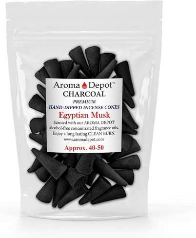 1'' Sandalwood Charcoal TOPFLOW Incense Cones (45-50) in Saudi Arabia