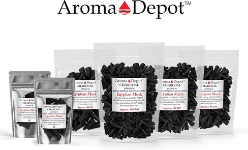 1'' Sandalwood Charcoal TOPFLOW Incense Cones (45-50) in Saudi Arabia