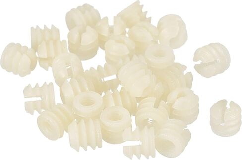 Harfington Furniture Blastic Conted Consed ، 11mmx10.5mm 30pcs مفصلات Dowel إدراج اللوحة المكسرات لمسمار التنصت الذاتي المفصل ، تجهيزات موصل الأثاث in Saudi Arabia