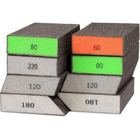 Diamond Hand Polishing Pads, Sanding Block Foam Backing for Tile Marble Glass Stone Granite Ceramics Polishing 50/100/200/400 Bs Wet or Dry Diamond Sanding Pads 4Pack in Saudi Arabia