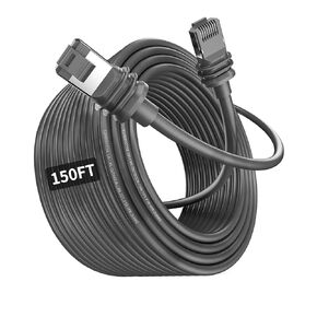 Starlink Cable Expansion Kit 200FT Satellite Replacement Cable with End Cover for Starlink Rectangular Satellite V3, Waterproof Starlink Cable for Indoor and Outdoor (200FT/61M)