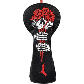 Big Crazy Golf Head Covers, Golf Club Covers Funny, Driver Headcovers, Golf Club Covers, Fairway Woods Head Covers, Hybrids Headcover with Soft Lining for Golf Gift Rose in Kuwait