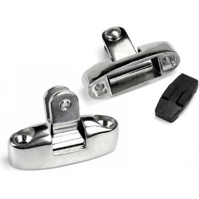 MIZUGIWA Boat Bimini Top Swivel Hinge Deck Quick Release, Swivel Side Mount Hinge 316 Stainless Steel Bimini Top Deck Hinge Marine Hardware with Fasteners for Boat Yacht,Pontoon Boat