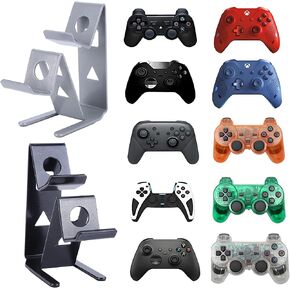 Controller Holder – 2 Tier, Controller Stand, Game Controller Holder for Xbox Series X S, Elite 2, PS5, PS4, PS3, Switch Pro and Almost All Controller - 2 Pack