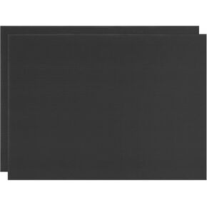 2-Pack Corrugated Plastic Sheets, 16 Inch x 16 Inch Waterproof Blank Corrugated Poster Board Yard Signs for Garage Sale/Office/Classroom/Party/Lawn Sign Road [3mm Thick, Black]