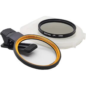 67mm Clip-on CPL Phone Camera Lens Filter, Polarized Camera Lens CPL Filter CPL Filter for iPhone 16 15 Pro Max Plus 14 13 Pro Max Mini 12 11 X XS Max Samsung Galaxy
