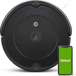 iRobot Roomba Vac Robot Vacuum (Q011) - Power-Lifting Suction, Quieter Cleaning Mode, Multi-Surface Cleaning, Cleans in Neat Rows, Easy to use, Self-Charging, Works with Alexa