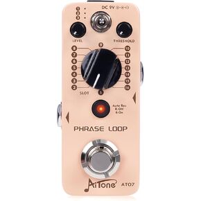 AITONE Reverb Pedal Digital Reverb Guitar Effect Pedal مع 3 أوضاع تجاوز حقيقي للجيتار الكهربائي (AT-02)