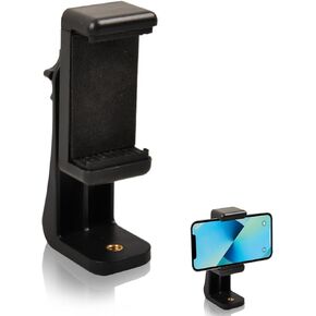 Phone Tripod Mount, Universal Tripod Cell Phone Holder Adjustable Phone Mount for Tripod Dual Cell Phone Tripod Mount Adapter 360° Rotatable Fits for All Smartphone (2-Position)