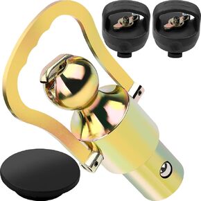 GNXA2062 Gooseneck Ball & Safety Chain Kit Fit for Dodge Ram Trucks, Fit for for-d Trucks,Fit for GMC Trucks, Fit for Nissa-n Trucks OEM GNXA2062 Puck System Gooseneck Hitch Kit