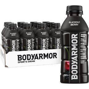 BODYARMOR مشروب رياضي مشروب رياضي، أناناس وجوز الهند، نكهات طبيعية مع الفيتامينات، إلكتروليتات مليئة بالبوتاسيوم، بدون مواد حافظة، مثالي للرياضيين، 16 أونصة سائلة (عبوة من 12)