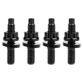 Titanium Bolt M8 M10x45 54 55 65mm Pitch 1.25 Automotive Exhaust Manifold Stud Kit Screws Nuts Washers Kit 4pcs/Sets (Burnt Blue, M10x45mm Pitch 1.25)
