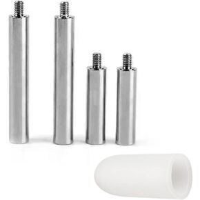 Stainless Steel Rods Fitting Accessories 4PCS Extension Bars Replacement Parts for Traction Device Extender(with Silicone Sleeve)