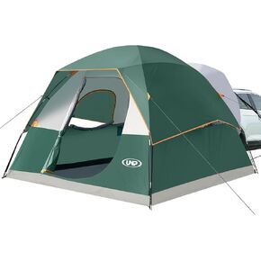 UNP SUV Dome Tent for Camping, Outdoor 6 Person Car Camping Tent, Easy Set Up SUV Tailgate Tent with Rainfly 10' x 10' Vehicle Camping Tent