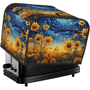 Toaster Cover 4 Slice Green Eucalyptus Leaves Toaster Cover Waterproof Kitchen Small Appliance Covers Microwave Oven Dust-Proof Bread Cover, Women Gift