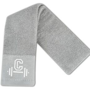 منشفة صالة ألعاب رياضية monogrammed ، هدايا تجريب مخصصة للرجال ، النساء ، عاشق الرياضة ، هدية اللياقة البدنية لعشاق الصالة الرياضية في عيد الميلاد ، عيد الميلاد ، منشفة ناعمة وامتصاص ، رمادي ، ص أو الأولي r in Kuwait