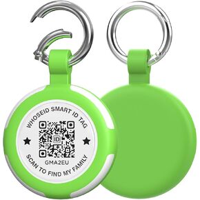 Compatible with AirTag Keychain, QR Code Air Tag Holder, Silicone AirTags Cases, GPS Item Finders Accessories (Black & Rose) in Saudi Arabia