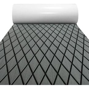 Boat Flooring Mat EVA Foam Faux Teak Sea Decking Marine Carpet Boat Decking Mat Non-Slip Self-Adhesive Flooring Material for Boats Pontoon Yacht Swim Platform RV Floor 74.8"×27.5"