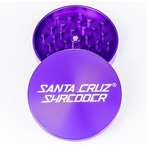 Santa Cruz Shredder Jumbo Metal Herb Grinder Knurled Top for Stronger Grip 2-Piece 4" (Green)