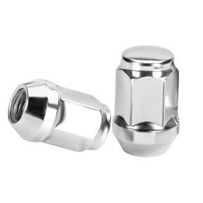 M14x1.5 Wheel Lug Nuts, 20 Pack 14 x 1.5 Lug Nut, Bulge Acorn Closed End Chrome Lug Nuts 60 Degree Conical/Cone Seat1.38 Tall 3/4" Hex for Aftermarket Wheels