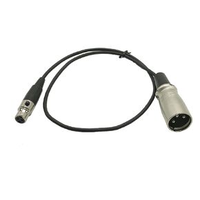 Seadream Mini-XLR Female to XLR Male Microphone Patch Cable; Mini XLR 3 Pin Pro Lapel Audio Replacement Cable (5FT)