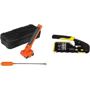 Klein Tools 50611 Magnetic Wire Puller, Pulls Electrical Wire Behind Walls/Tight Spaces, Stainless-Steel Leader, Cable Pulling, Rare Magnet