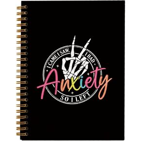 hold fizz Funny Skull Notebook,Goth Notebook,Gothic Journal,Witch Witchy Journal Notebook,Macabre Gifts,Goth Gifts,Hardcover Spiral Notebook 5.5x8.3