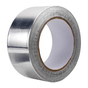 No Backing Paper Aluminum Foil Tape, High Temperature Sealing and Patching 49 Yards, Duct Tape Heavy Duty, Adhesive Tape for HVAC, Air Ducts, Metal Repair, Foamboard, Insulation, Dryer Vent 3.94in