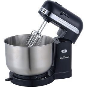 Brentwood Appliances BTWSM1162W 5-Speed Stand Mixer with 3-Quart Stainless Steel Mixing Bowl (White), One Size
