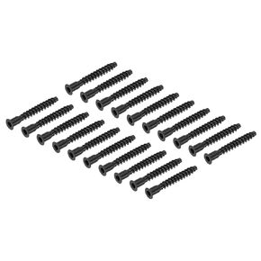 uxcell 50Pcs M7x50mm Hex Socket Countersunk Head Self Tapping Connecting Screws Carbon Steel Furniture Confirmat Screw, Black
