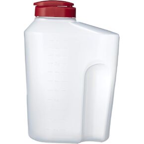GoodCook 1 Gallon Push Button Pitcher – BPA Free Plastic Pitcher for Drinks, Airtight Beverage Pitcher for Lemonade, Iced Tea, Juice, Mixed Drinks & Water, Dishwasher Safe