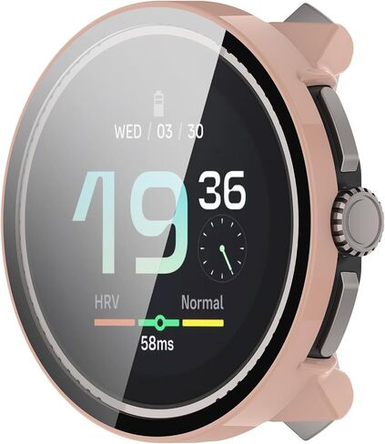 FitTurn متوافق مع Suunto Race Screen Screen Caseport Cases PC Cover Slim Cover 3D تغطية كاملة حامي شاشة الزجاج المقسى لمشاهدة Suunto Race S (Clear) in Kuwait