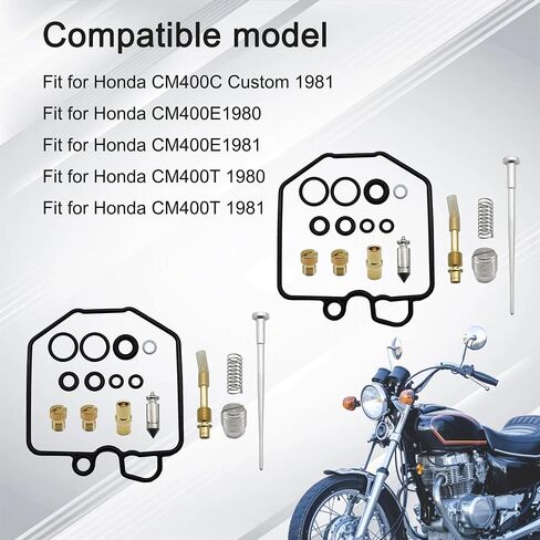 Carburetor Repair Rebuild Kits Compatible with Honda XR100 1981-1984 XL100S 1979-1985 XR100R 1995-2003 CRF100F 2004-2007 XL125S 1979-1985 XR200 1980-1984 XR200R 1986-1997 in Saudi Arabia