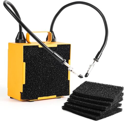 KOTTO Solder Smoke Absorber Remover Fume Extractor Smoke Prevention Absorber DIY Working Fan for Soldering Station (Yellow) in Saudi Arabia