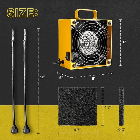 KOTTO Solder Smoke Absorber Remover Fume Extractor Smoke Prevention Absorber DIY Working Fan for Soldering Station (Yellow) in Saudi Arabia