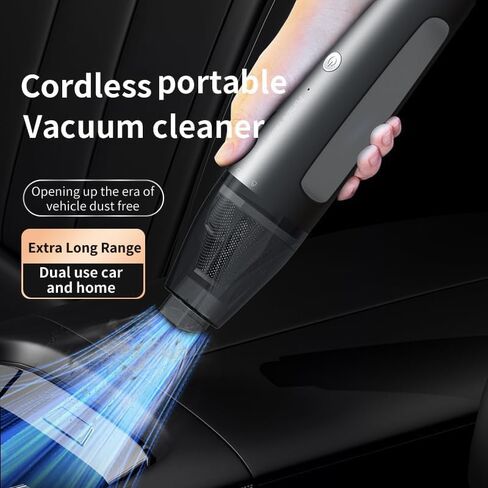 PATO Cordless Handheld Vacuum Cleaner, Mini Car Vacuum with Powerful Suction, Portable Dust Collector.White. in Saudi Arabia