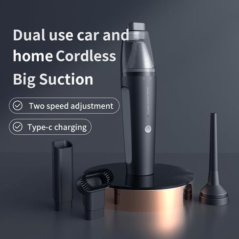 PATO Cordless Handheld Vacuum Cleaner, Mini Car Vacuum with Powerful Suction, Portable Dust Collector.White. in Saudi Arabia