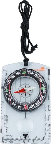 AceCamp Folding Map Compass, Collapsible Pocket-Size Field Compass with Lanyard, Small Collapsible & Portable Compass with Magnifier for Camping, Hiking, Survival, Emergency in Saudi Arabia