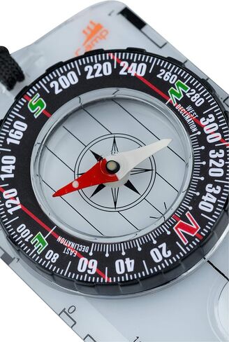 AceCamp Folding Map Compass, Collapsible Pocket-Size Field Compass with Lanyard, Small Collapsible & Portable Compass with Magnifier for Camping, Hiking, Survival, Emergency in Saudi Arabia