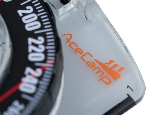 AceCamp Folding Map Compass, Collapsible Pocket-Size Field Compass with Lanyard, Small Collapsible & Portable Compass with Magnifier for Camping, Hiking, Survival, Emergency in Saudi Arabia