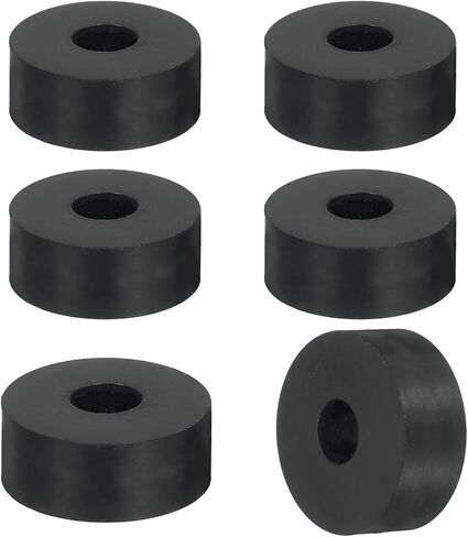 uxcell 6Pcs Thick Rubber Spacer, 2-3/8 Inch OD x 11/16 Inch ID x 3/16 Inch Thickness Round Rubber Bushings Anti Vibration Flat Spacer Washers for Home Industrial Machinery in Saudi Arabia