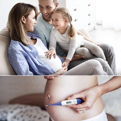 Thermometer for Baby, 2 Packs, Rectal Digital Thermometer with 10 Seconds Fast Reading (Light Blue+Green) in Saudi Arabia