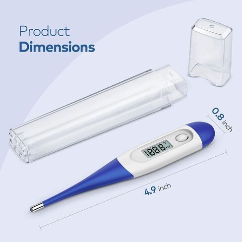 Thermometer for Baby, 2 Packs, Rectal Digital Thermometer with 10 Seconds Fast Reading (Light Blue+Green) in Saudi Arabia