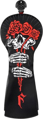 Big Crazy Golf Head Covers, Golf Club Covers Funny, Driver Headcovers, Golf Club Covers, Fairway Woods Head Covers, Hybrids Headcover with Soft Lining for Golf Gift Rose in Saudi Arabia