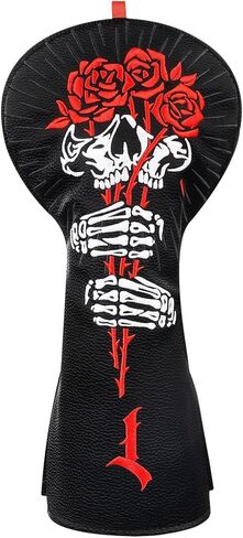 Big Crazy Golf Head Covers, Golf Club Covers Funny, Driver Headcovers, Golf Club Covers, Fairway Woods Head Covers, Hybrids Headcover with Soft Lining for Golf Gift Rose in Kuwait