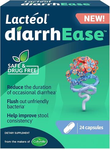 Lactéol DiarrhEase - سلالة ما بعد الحيوية آمنة وخالية من الأدوية وتم اختبارها سريريًا تساعد على تهدئة اضطرابات الجهاز الهضمي العرضية وتقصير مدة الإسهال العرضي، 10 قطع in Saudi Arabia