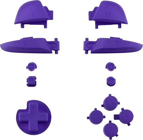 eXtremeRate Light Violet Repair ABXY D-pad ZR ZL L R Keys for Nintendo Switch Pro Controller, Glossy DIY Replacement Full Set Buttons with Tools for Nintendo Switch Pro - Controller NOT Included in Saudi Arabia