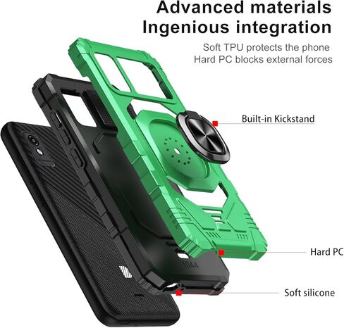 بالنسبة لـ Blu Studio Mini 2023 Case مع حامي شاشة 1 حزمة ، حماية مزدوجة للطبقة الهجينة الهجينة. in Saudi Arabia
